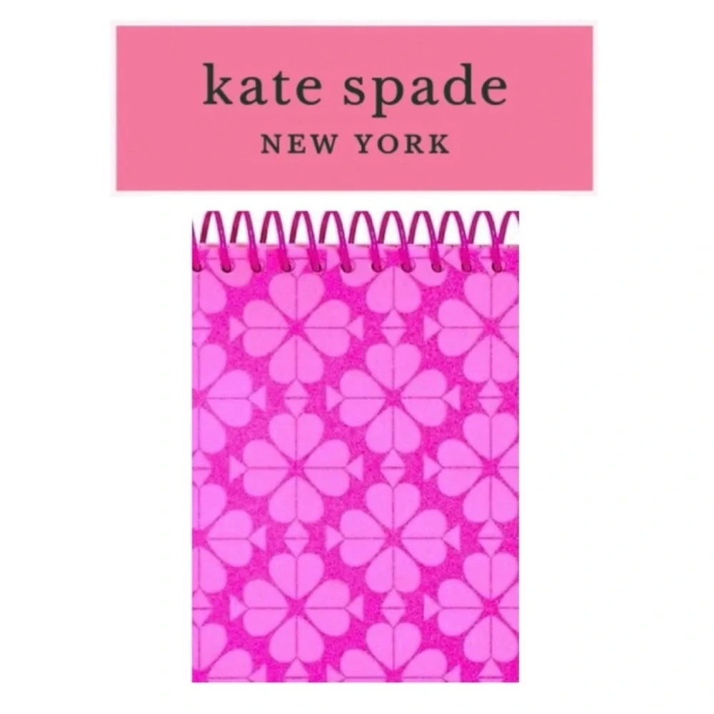 🦋 KATE SPADE Pink Large College Ruled Top Spiral Notebook NWT